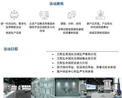 智造安全，開放未來 艾默生青浦安全閥工廠客戶開放體驗日技術(shù)運(yùn)營深度洞察